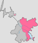 Simferopol City Kiyevsky districts (filled)